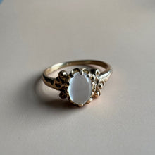  North to South Moonstone Ring