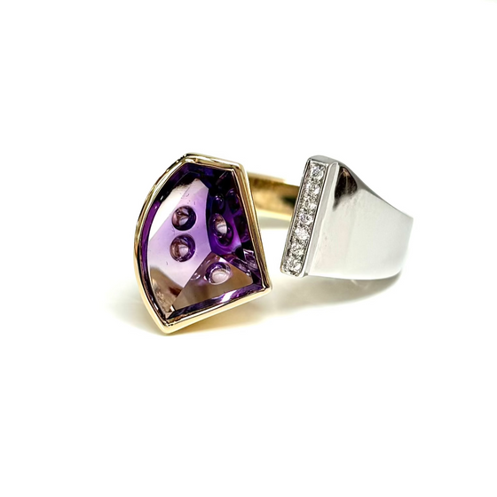 Bubble Amethyst Ring