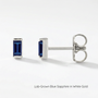 The Baby Baguette Stud | Channel Set