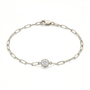 The Paperclip Bezel Bracelet | Lab-Grown Diamond