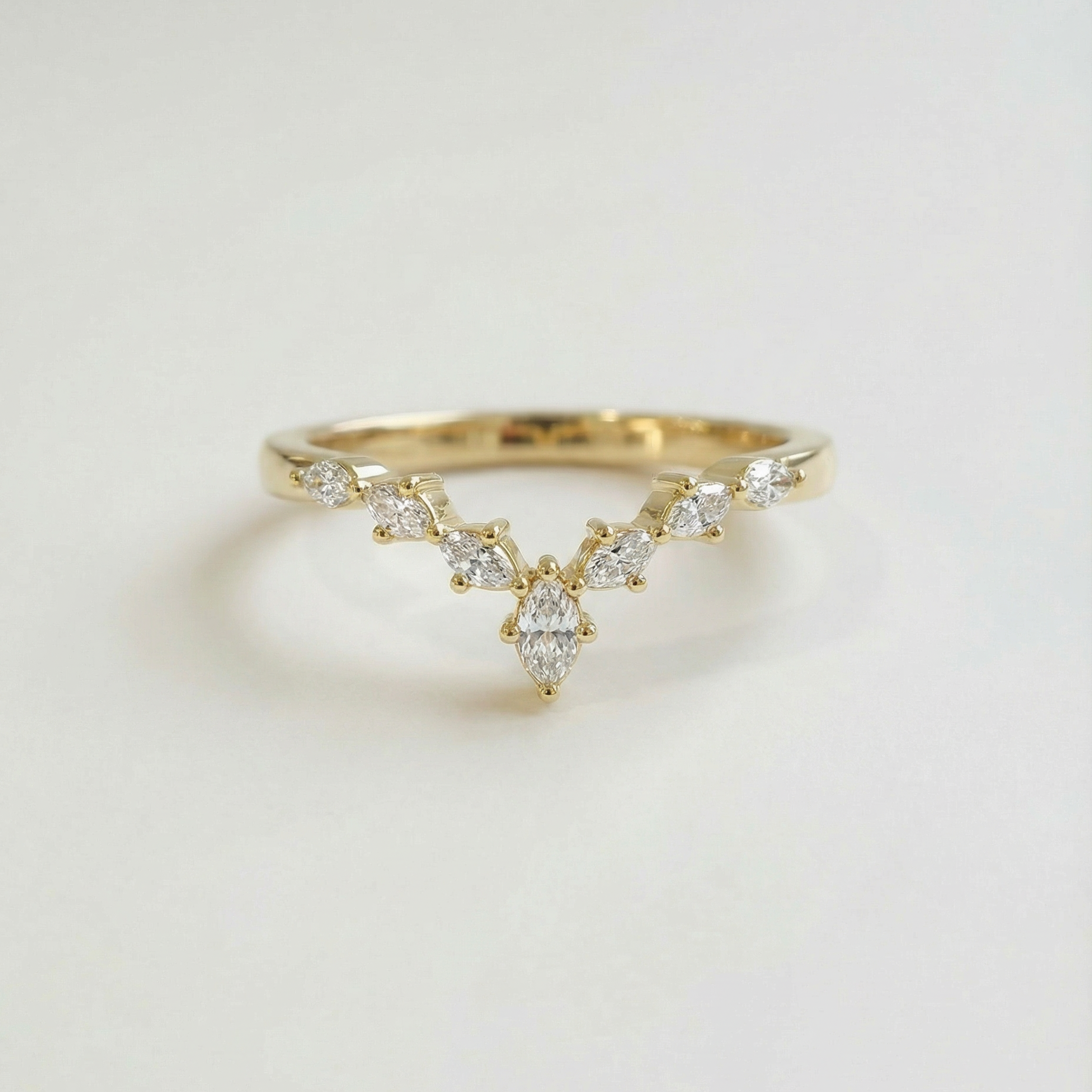 The V Ring | Marquise | Lab-Grown Diamond