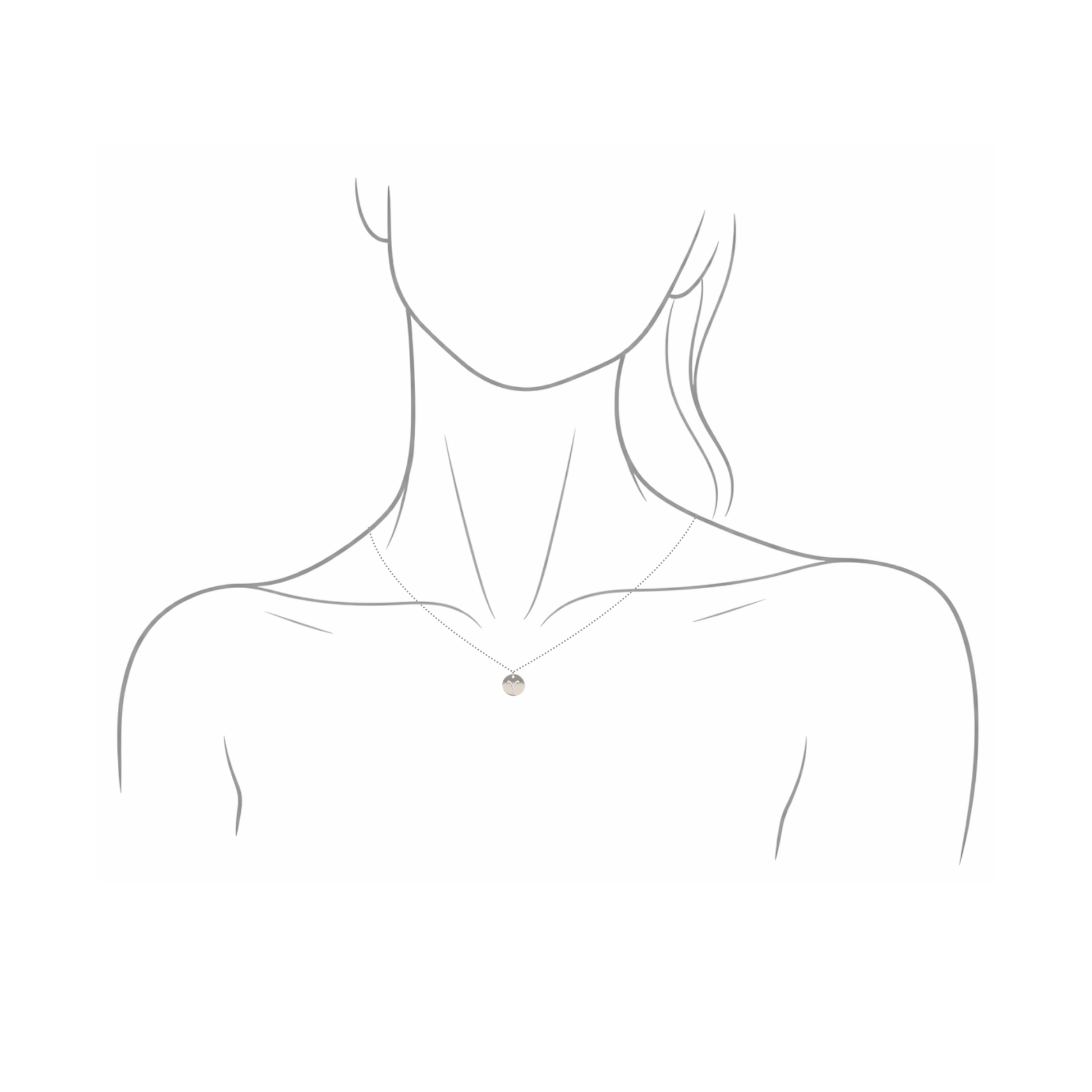 The Zodiac Necklace | Aquarius | Sterling Silver