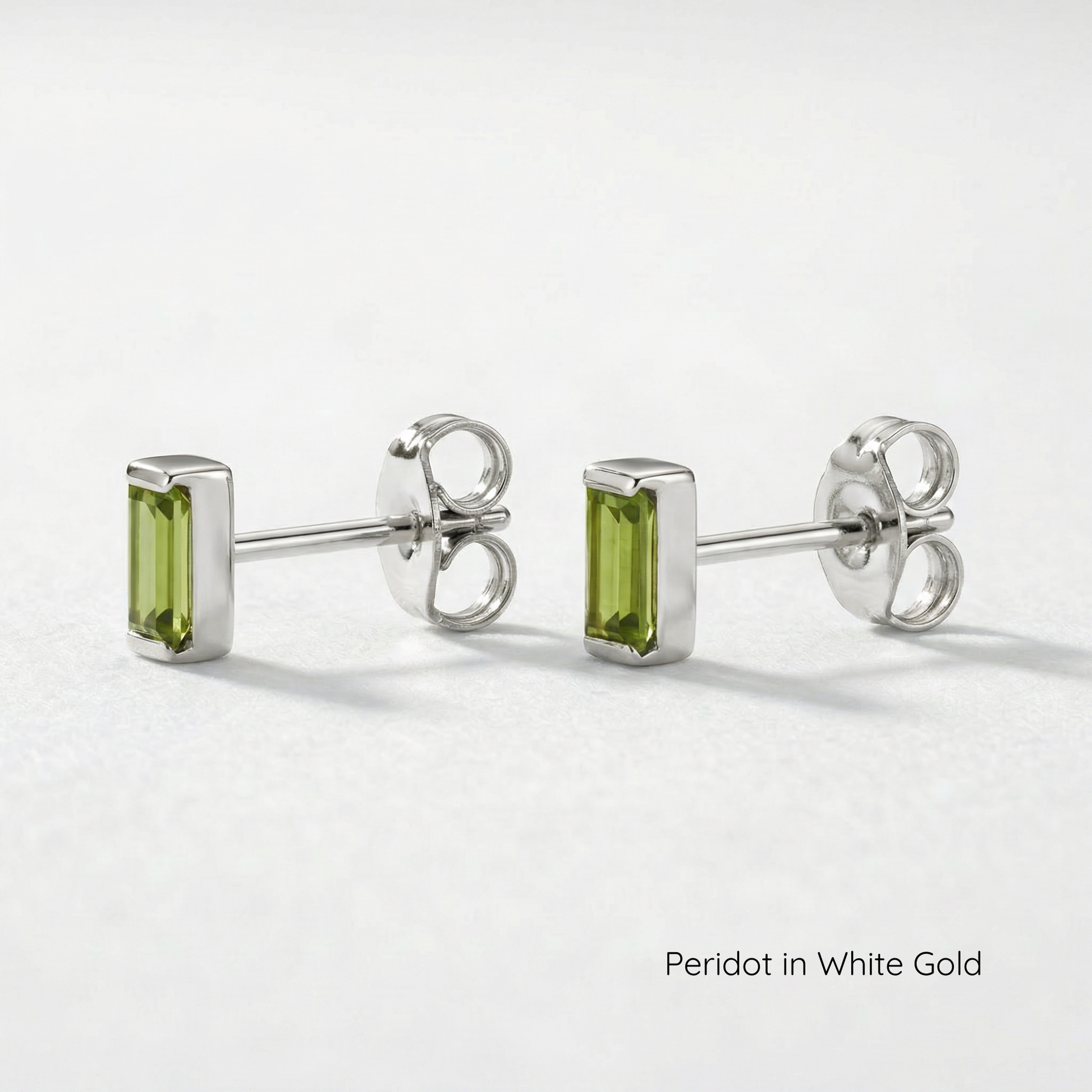 The Baby Baguette Stud | Channel Set