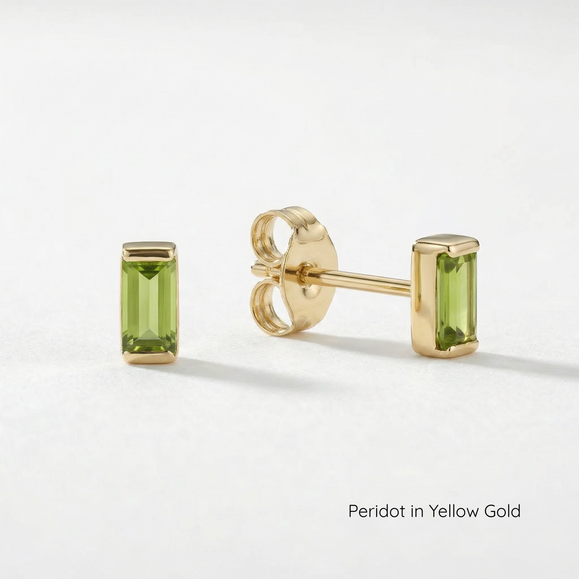 The Baby Baguette Stud | Channel Set