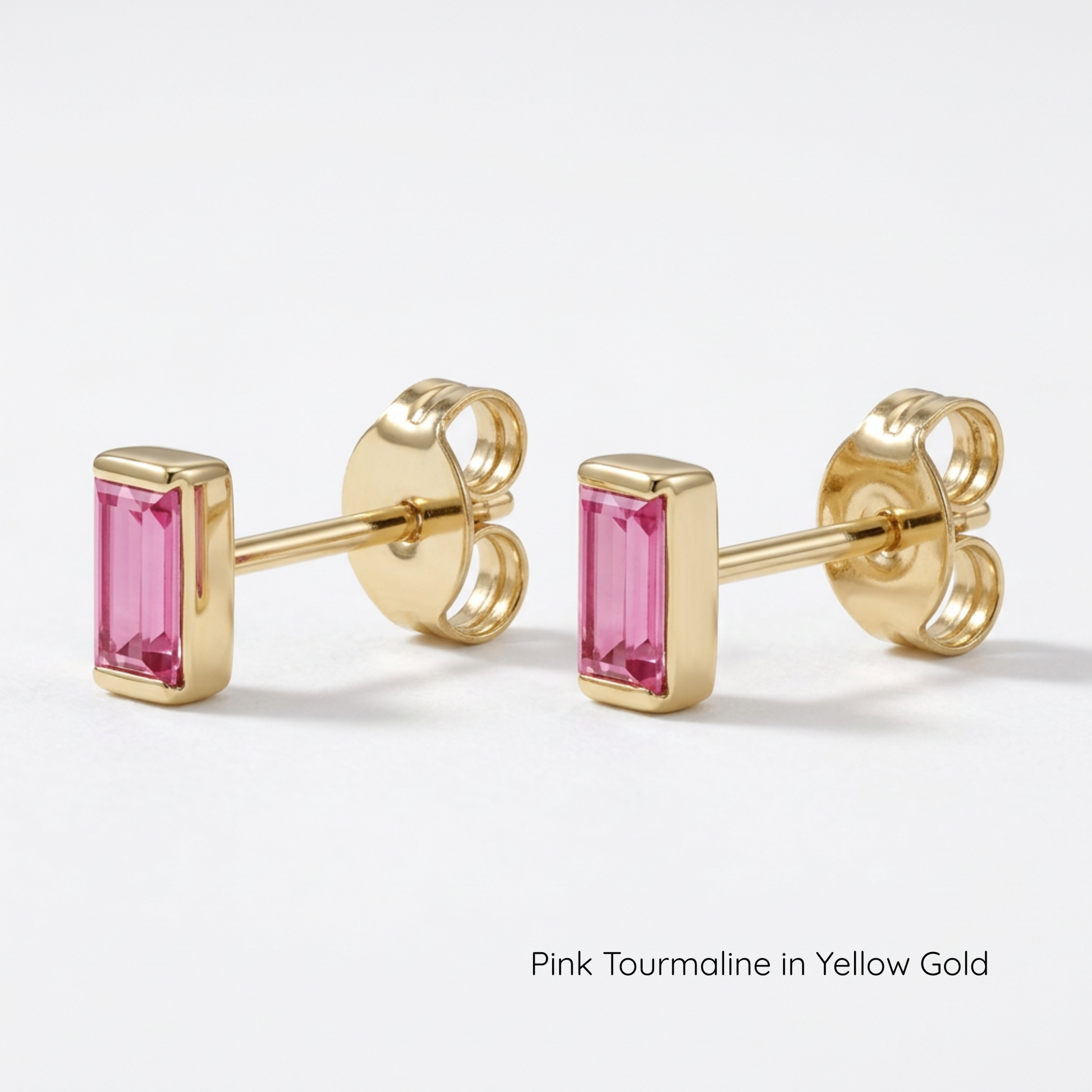 The Baby Baguette Stud | Channel Set