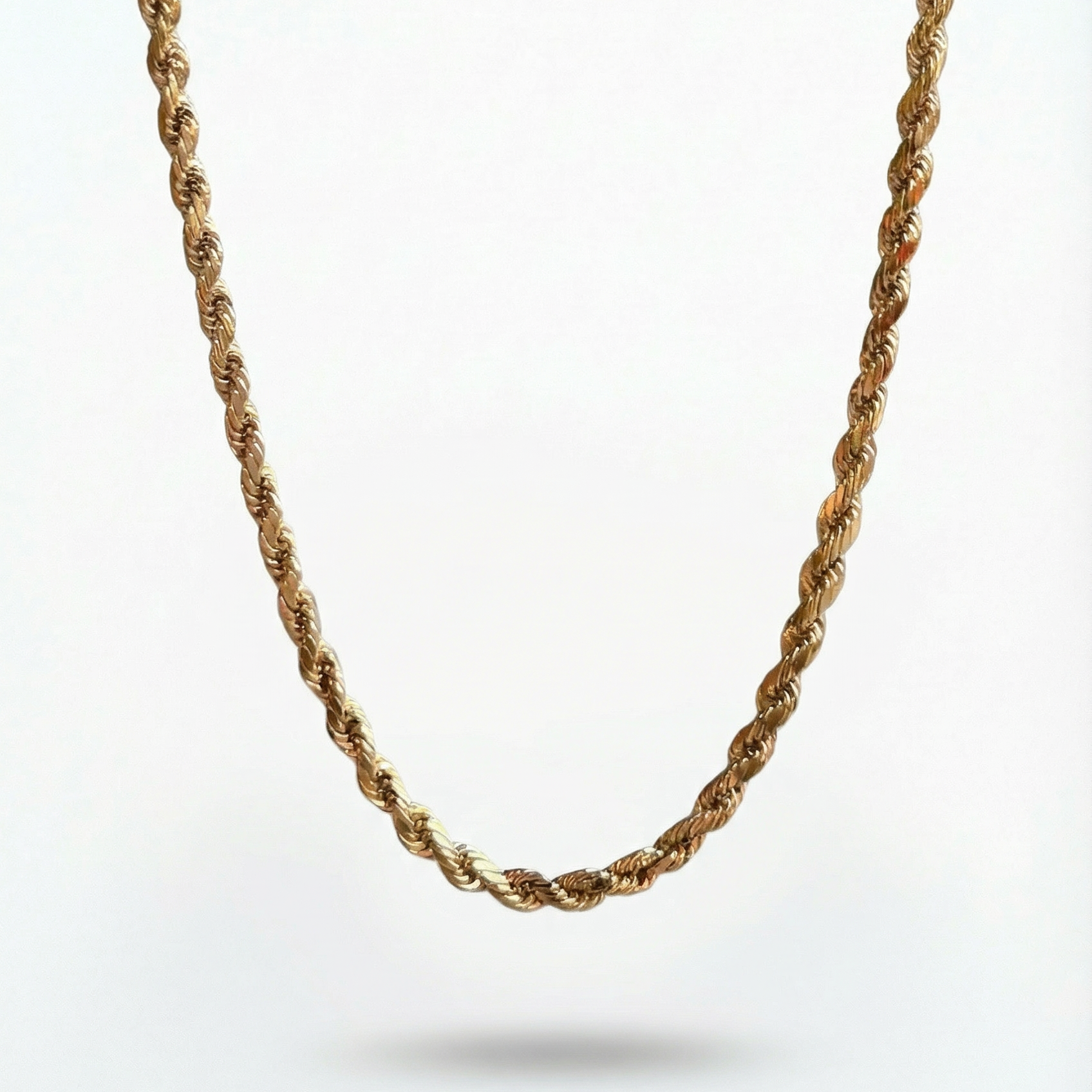 Rope Chain Necklace | 22" | 2mm | 14K Yellow Gold