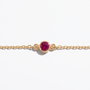 The Sol Bracelet | Lab-Grown Ruby | Cable Chain