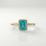 The Classic Bezel Ring | Lab-Grown Paraiba Garnet