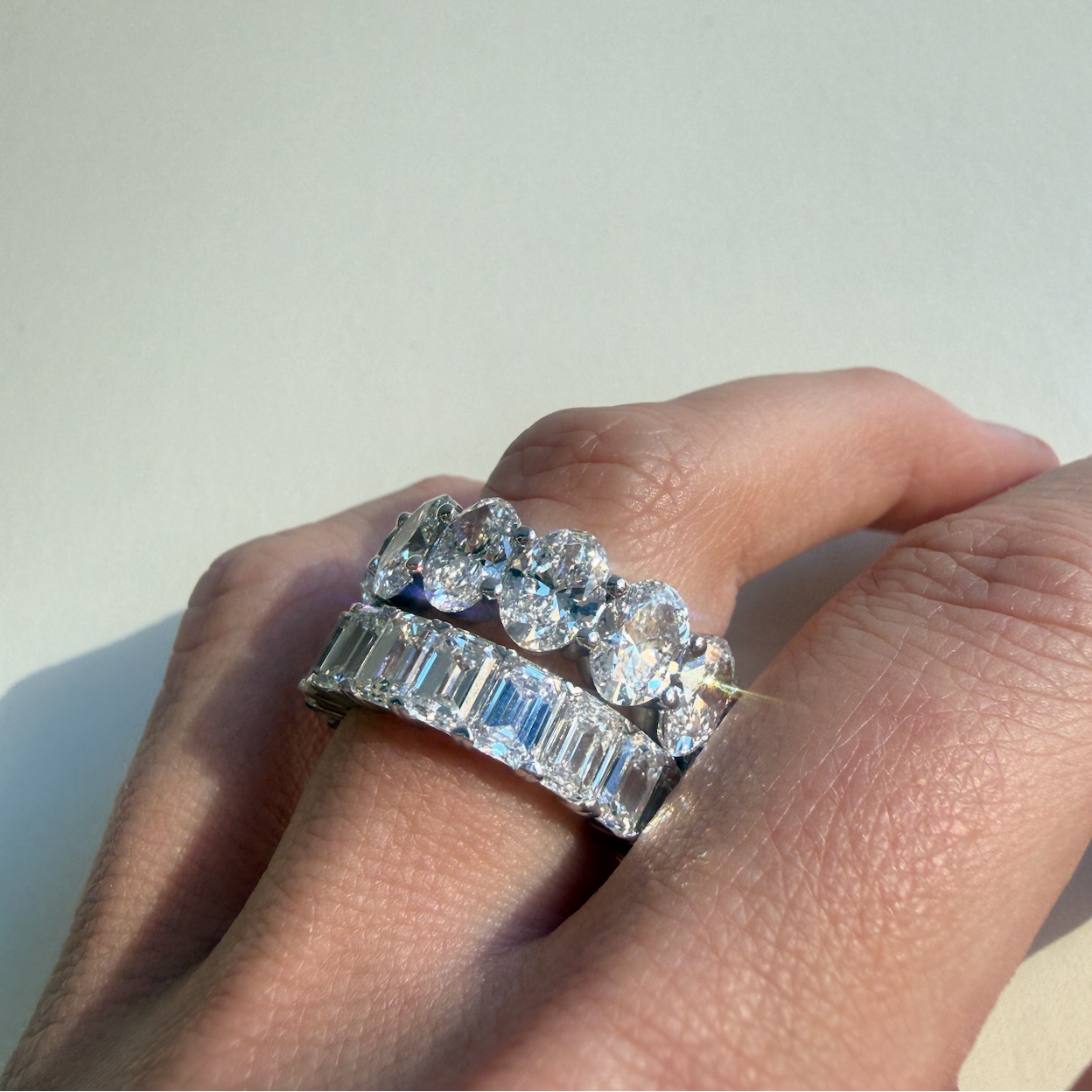 7.95 CTW Emerald Cut Eternity Band | Lab-Grown Diamond