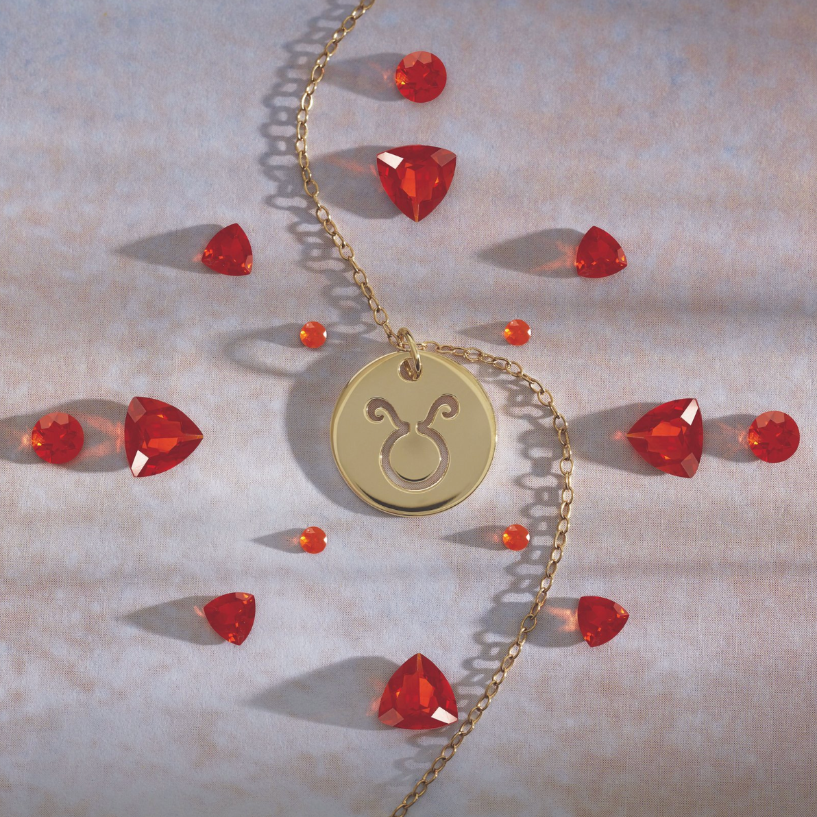 The Zodiac Necklace | Taurus | 14K Gold
