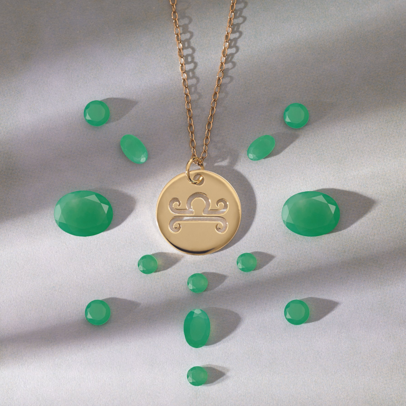 The Zodiac Necklace | Libra | 14K Gold