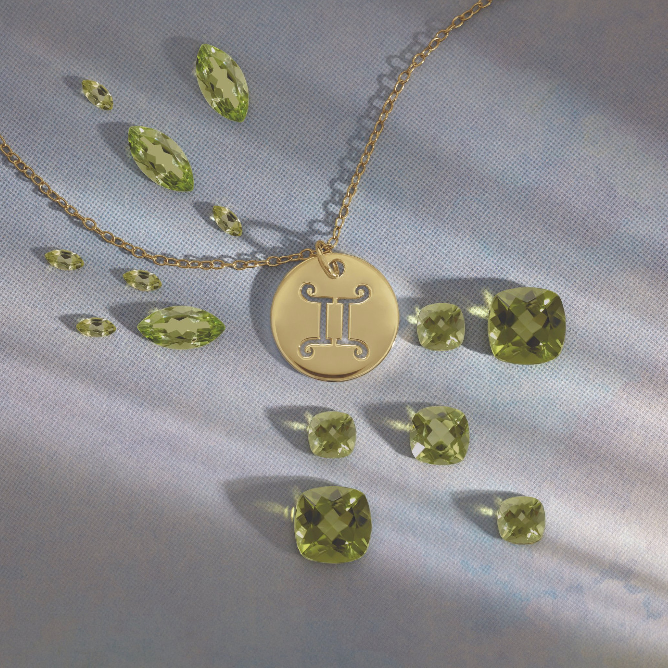 The Zodiac Necklace | Gemini | 14K Gold