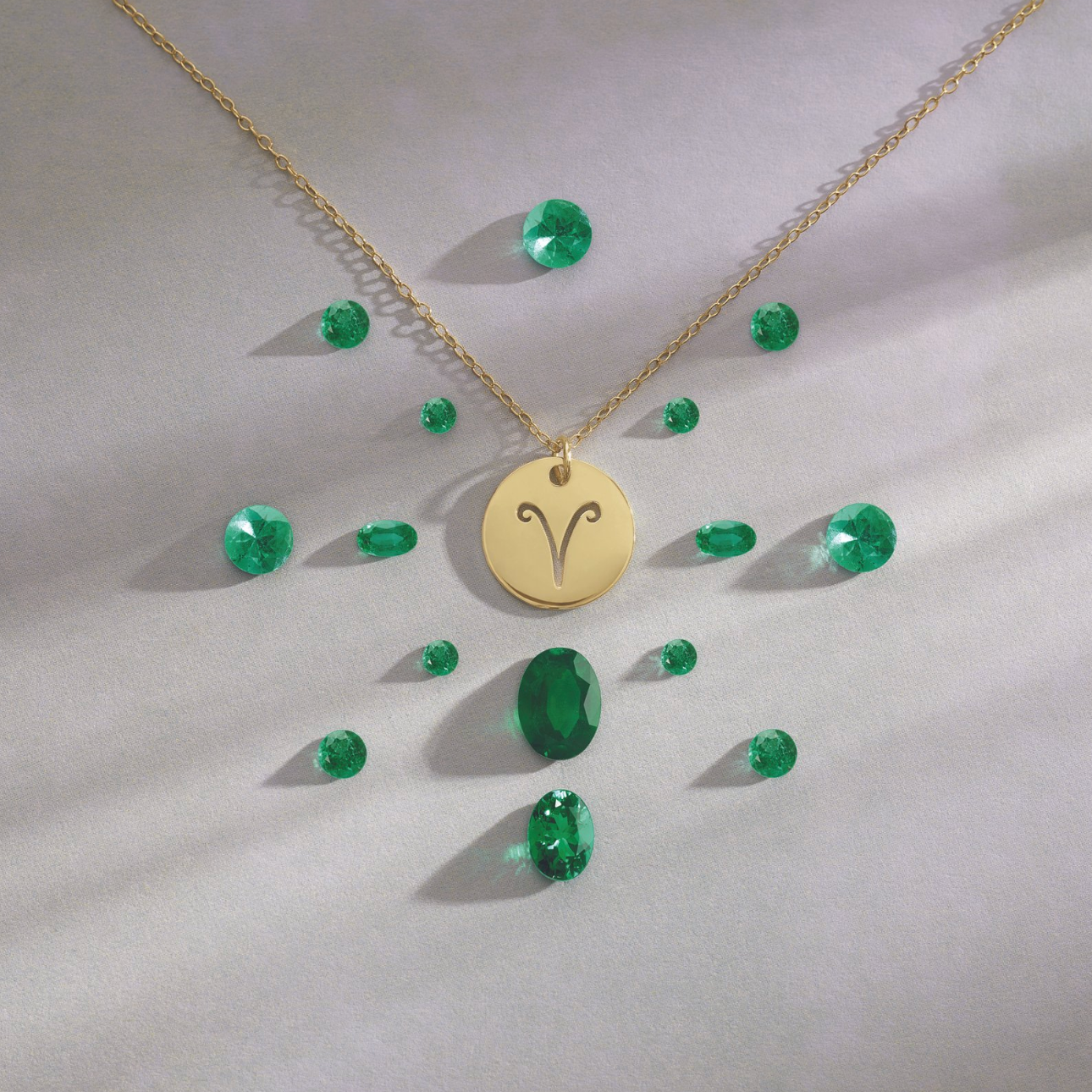 The Zodiac Necklace | Aries | 14K Gold