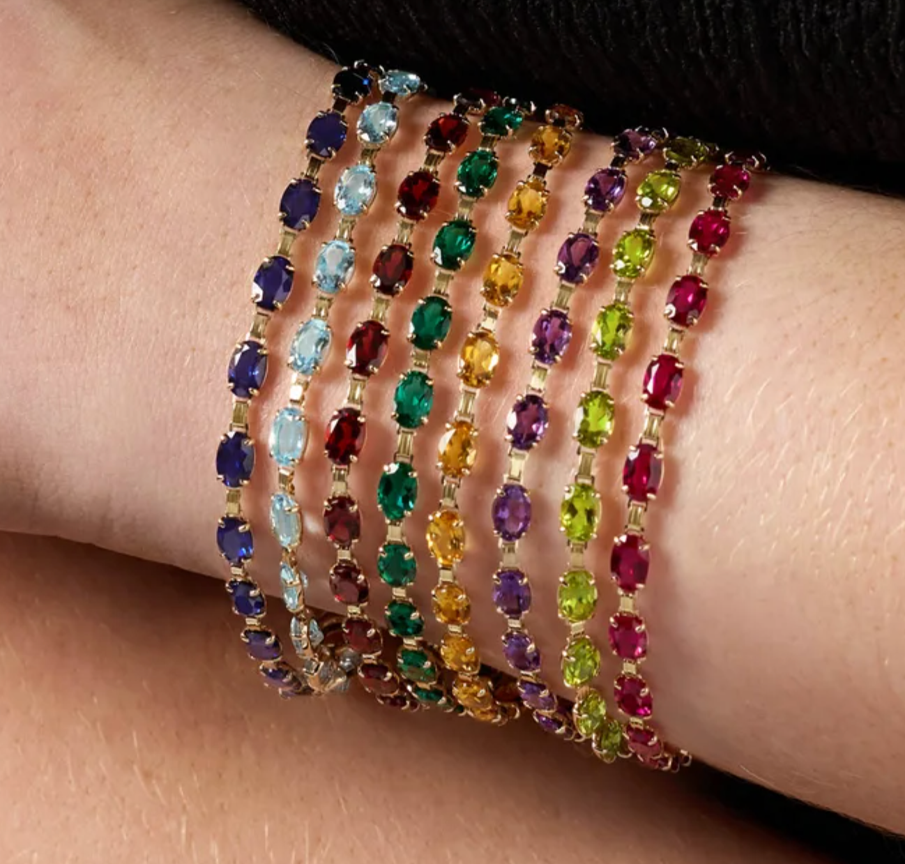 The Solstice Bracelet | Amethyst | 14K Yellow Gold