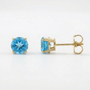 The Everyday Stud | Swiss Blue Topaz