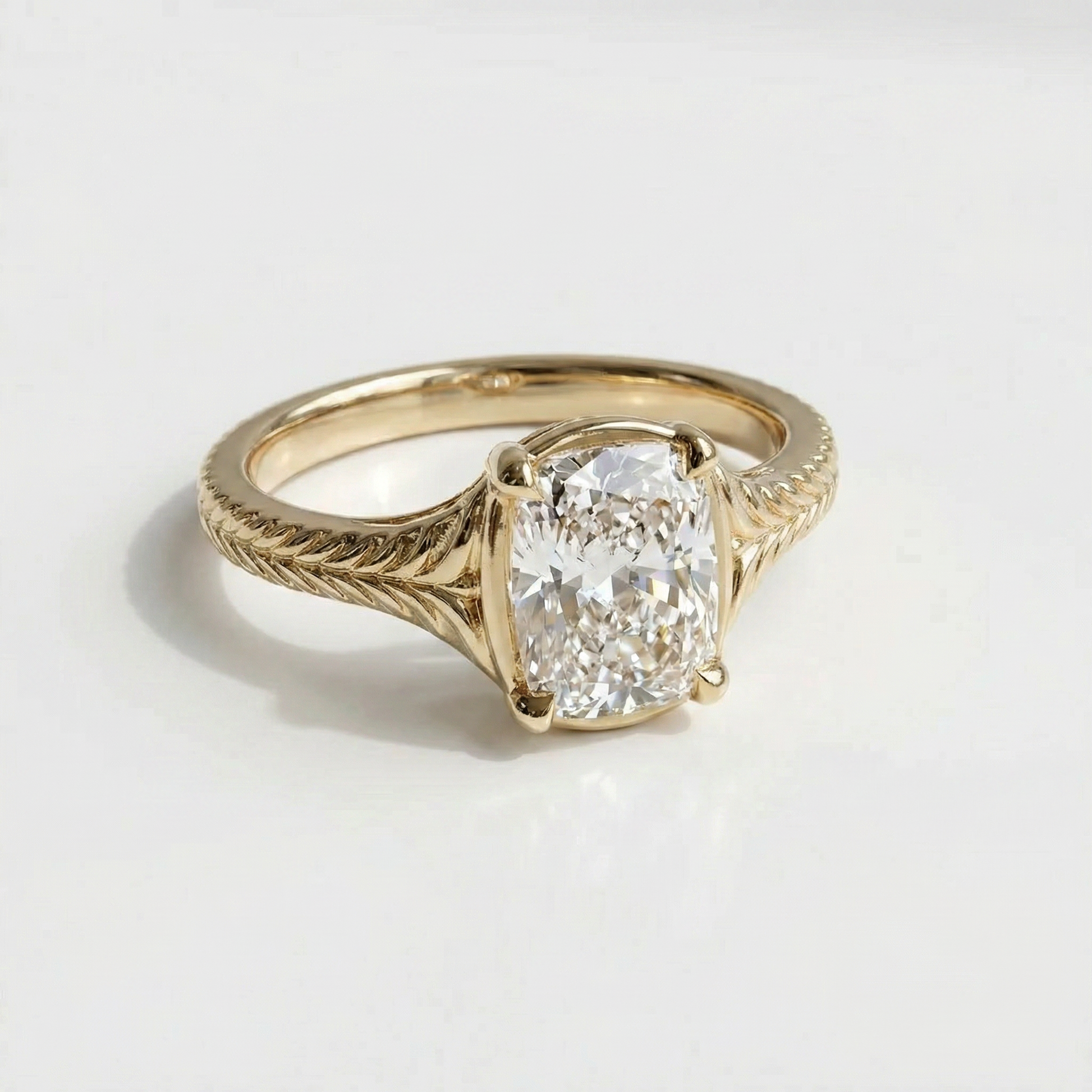 The Gilda Engagement Ring | 2 CTW | Elongated Cushion | IGI Certified