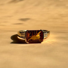  East-West Citrine Ring