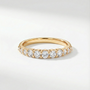 0.50 CTW Natural Diamond Graduated Band | 14K Yellow Gold