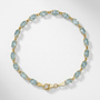 The Solstice Bracelet | Sky Blue Topaz | 14K Yellow Gold